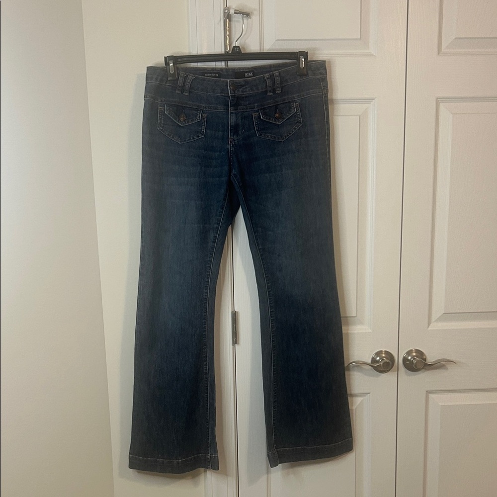 a.n.a Modern Flare Leg Blue Jeans